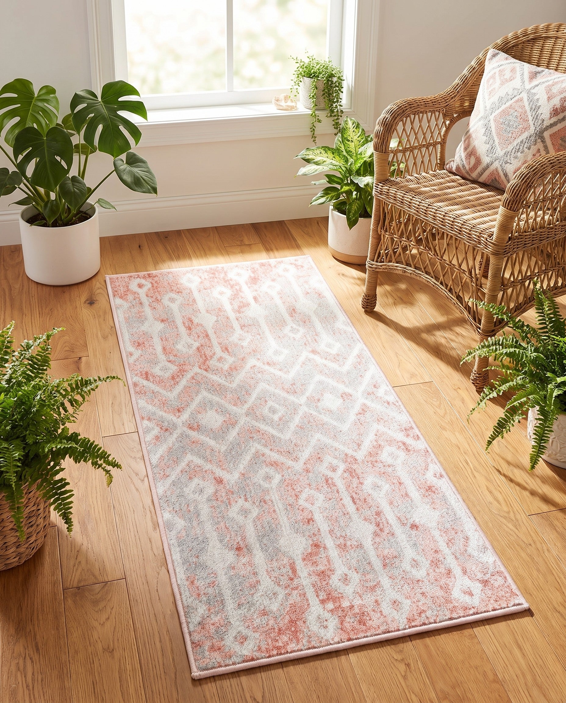 2' x 4' Bohemian Trellis Runner Rug