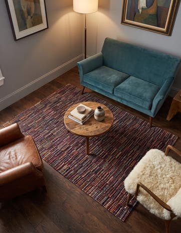 4' 8 x 6' 6 Hand Knotted Darya Wool Rug