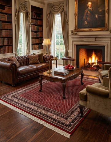5' 9 x 7' 10 Hand Knotted Mir Wool Rug