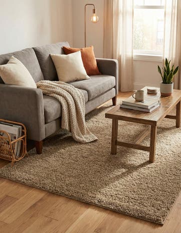 5' x 8' Soft Solid Shag Rug
