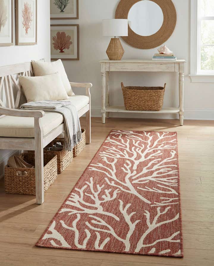 2' x 6' Easy-Clean Coastal Indoor / Outdoor Runner Rug
