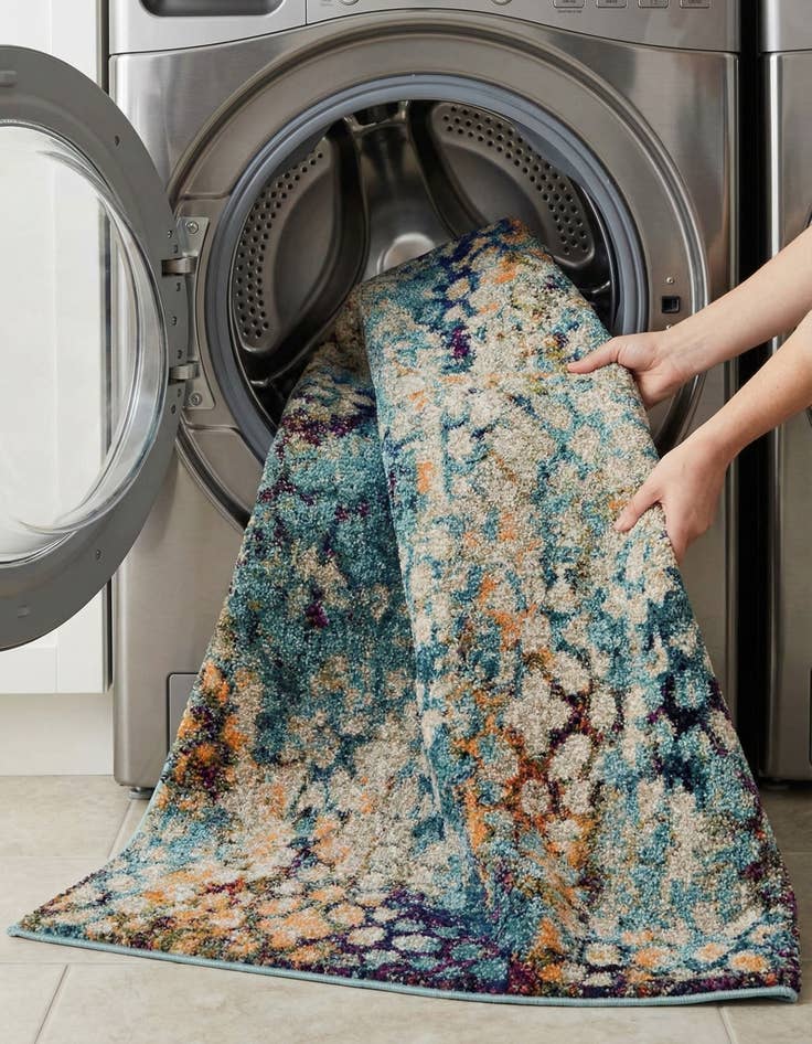 Detail image of  3' 3 x 5' 3  Washable Carnevale Rug