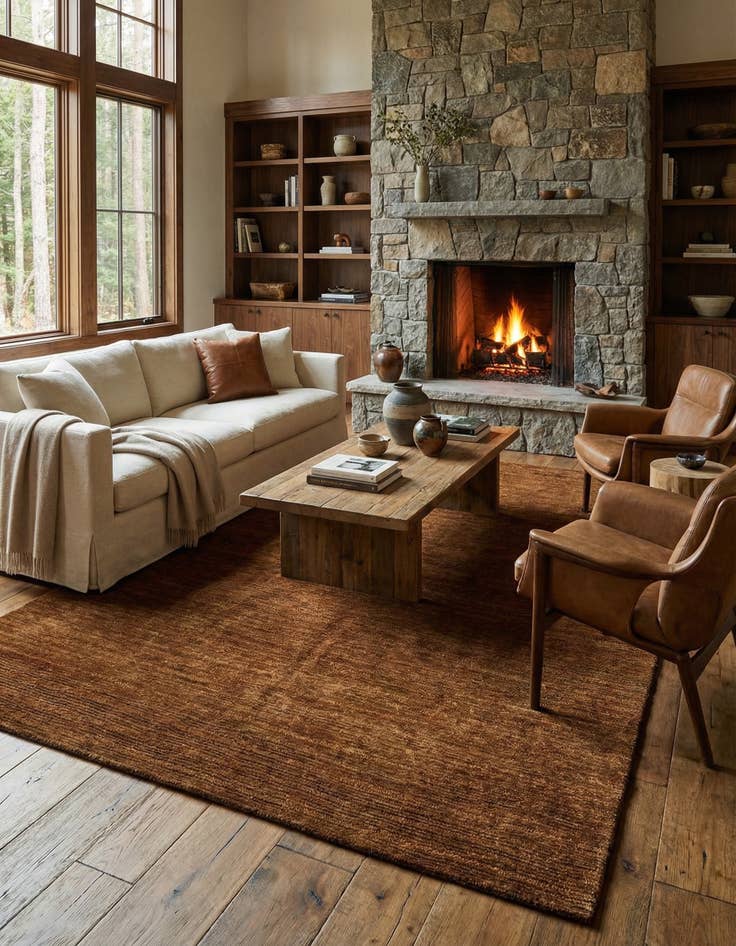 Detail image of 5' 6 x 8' Juma Wool Rug