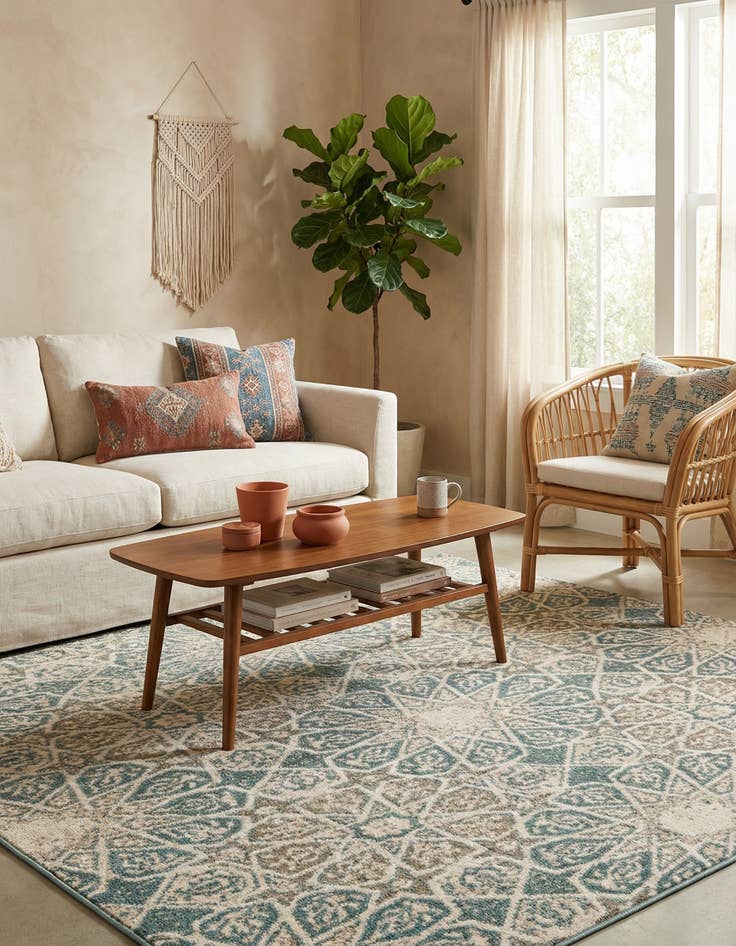 Detail image of 8' x 8' Mojave Square Rug