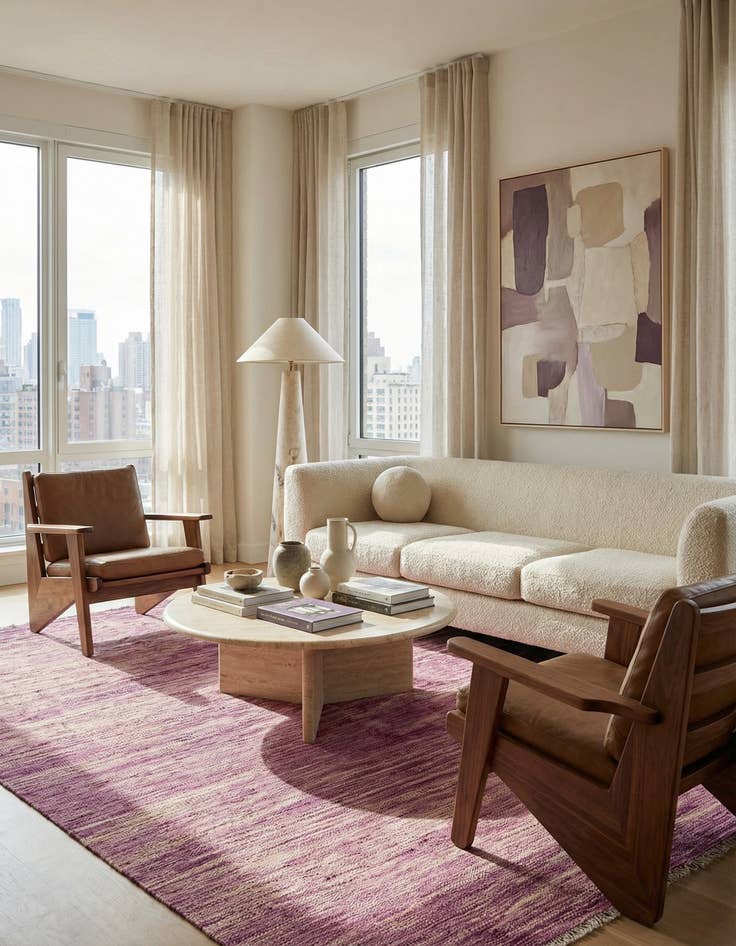 Detail image of 5' 10 x 6' 6  Hand Woven Kilim Modern Wool Rug