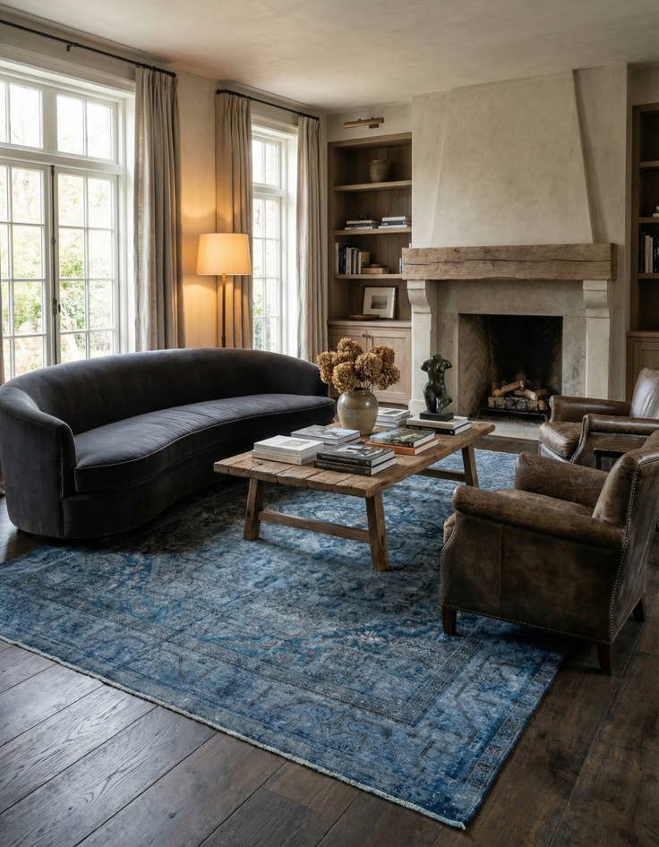 Detail image of 9' 3 x 12' 9  Hand Knotted Ultra Vintage Persian Wool Rug