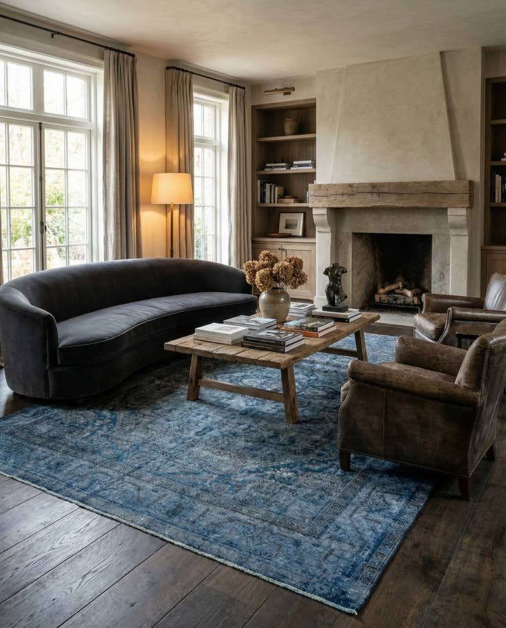 Detail image of 9' 3 x 12' 9 Hand Knotted Ultra Vintage Persian Wool Rug