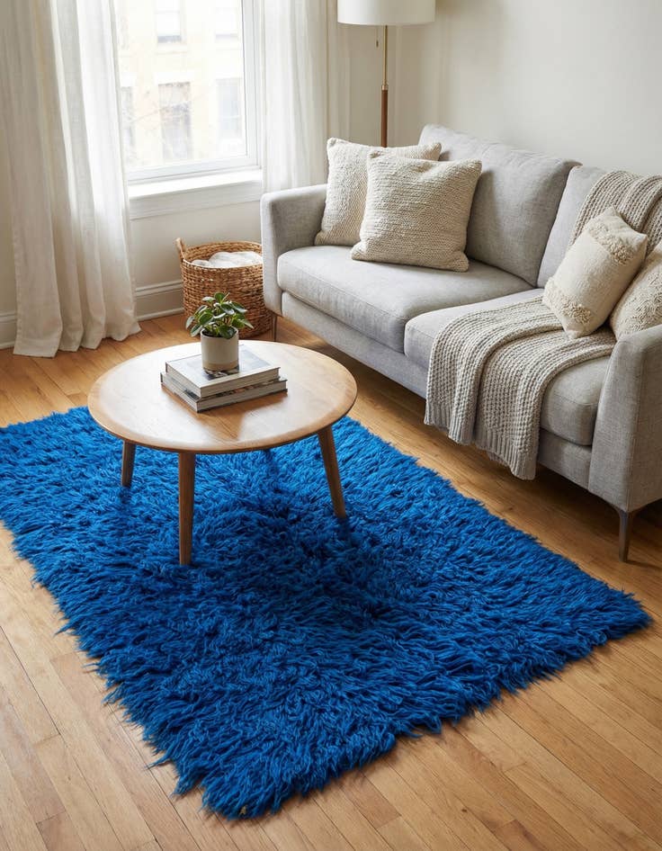 Detail image of 2' 3 x 4' 5  Hand Knotted Moroccan Wool Runner Rug