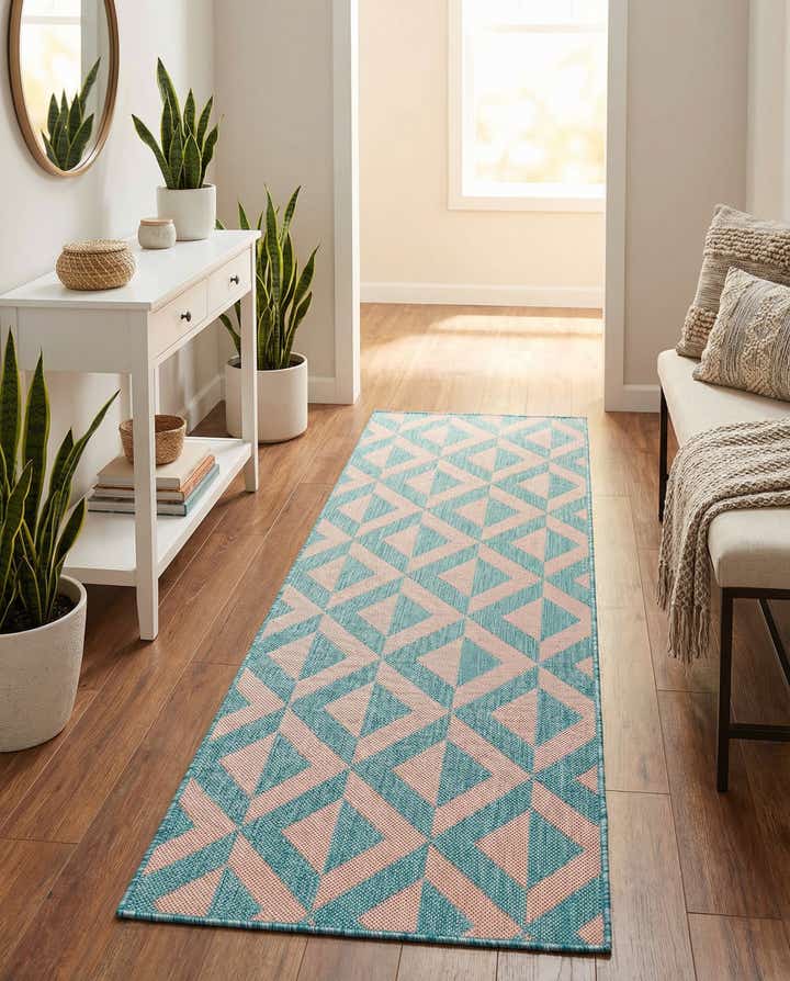2' x 6' Easy-Clean Jill Zarin Napa Indoor / Outdoor Runner Rug