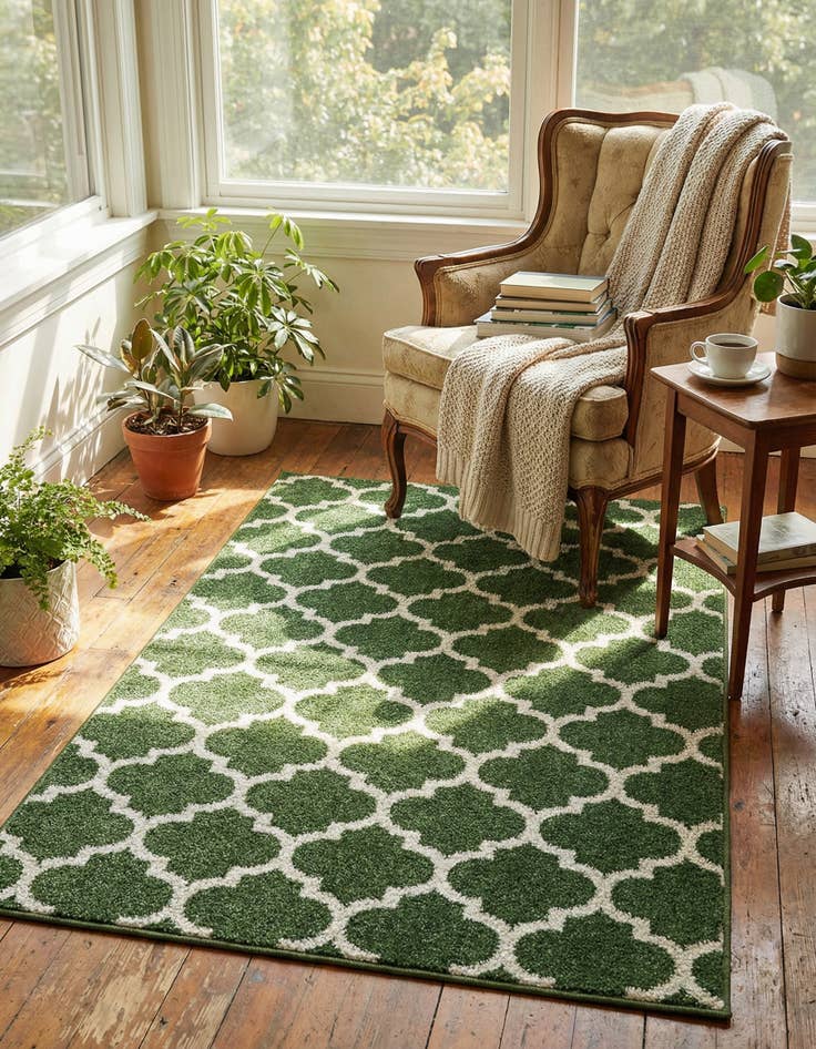Detail image of  2' x 3' Lattice Rug