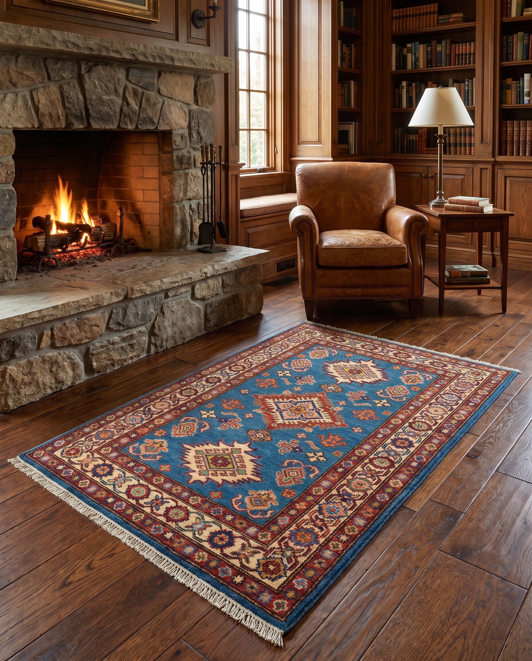 2' 9 x 4' 2 Hand Knotted Kazak Rug