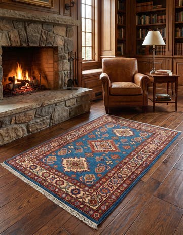 2' 9 x 4' 2 Hand Knotted Kazak Rug