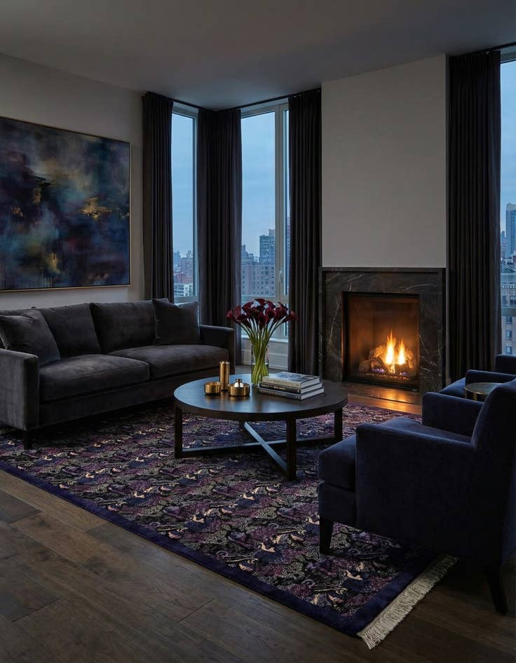 Detail image of 8' x 9' 10  Hand Knotted Tibet Wool Rug