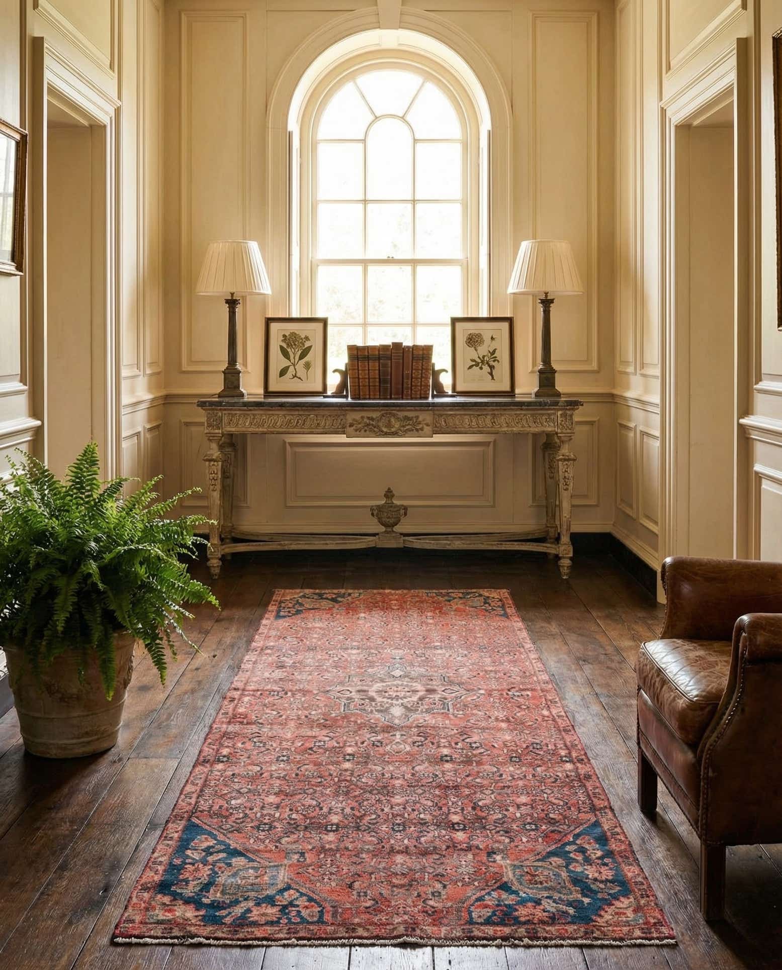3' 9 x 10' Hand Knotted Ultra Vintage Persian Wool Runner Rug