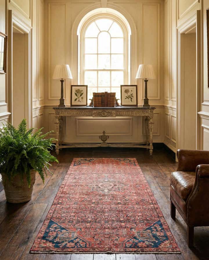 3' 9 x 10' Hand Knotted Ultra Vintage Persian Wool Runner Rug