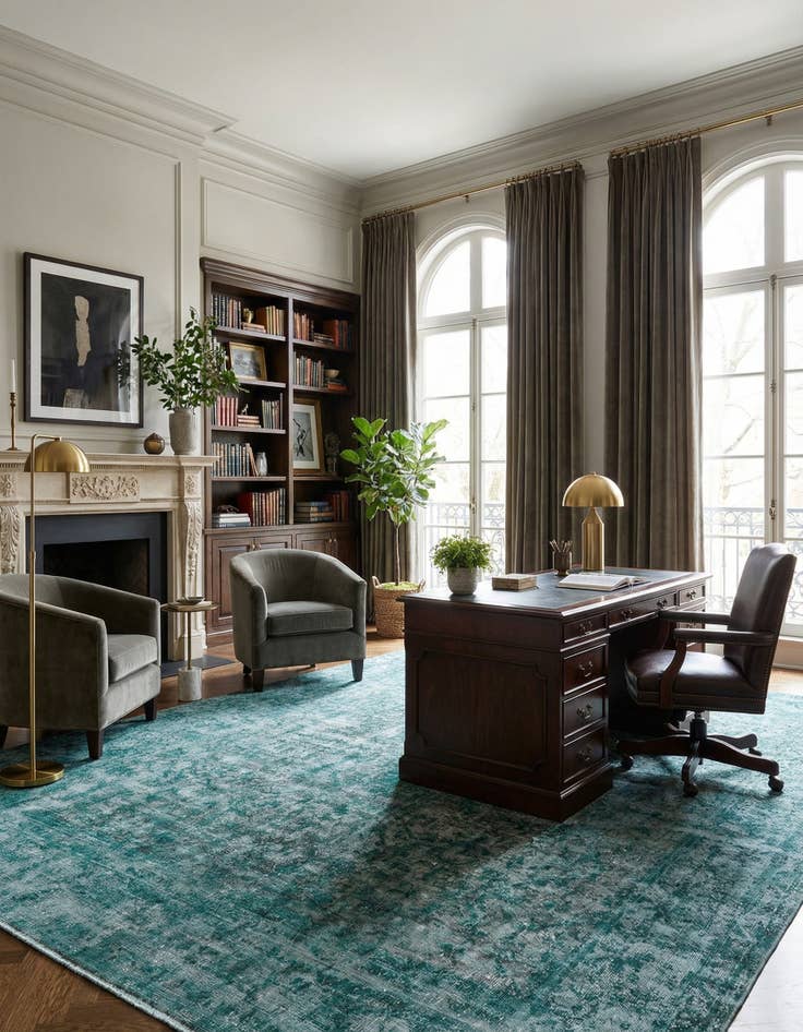 Detail image of 9' 9 x 13' 2 Vintage Royal Wool Rug