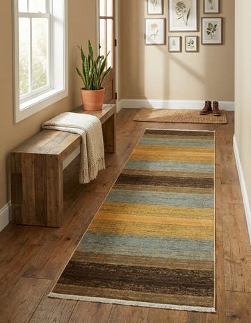 2' 7 x 10' Kashkuli Gabbeh Runner Rug