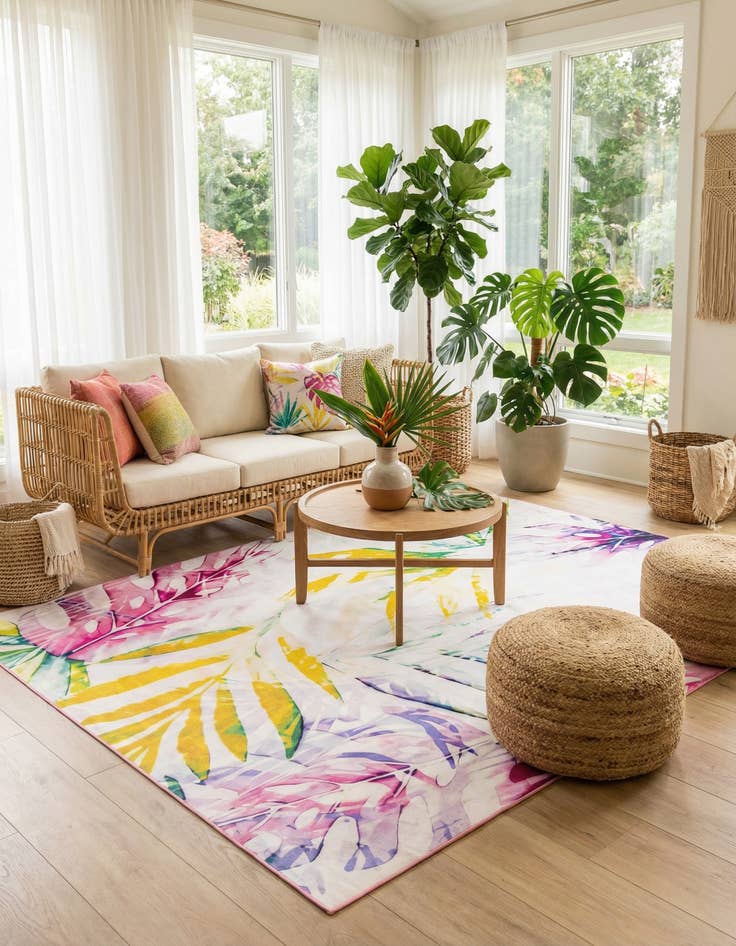 Detail image of 10' x 13'  Washable Jill Zarin Caribbean Indoor / Outdoor Rug