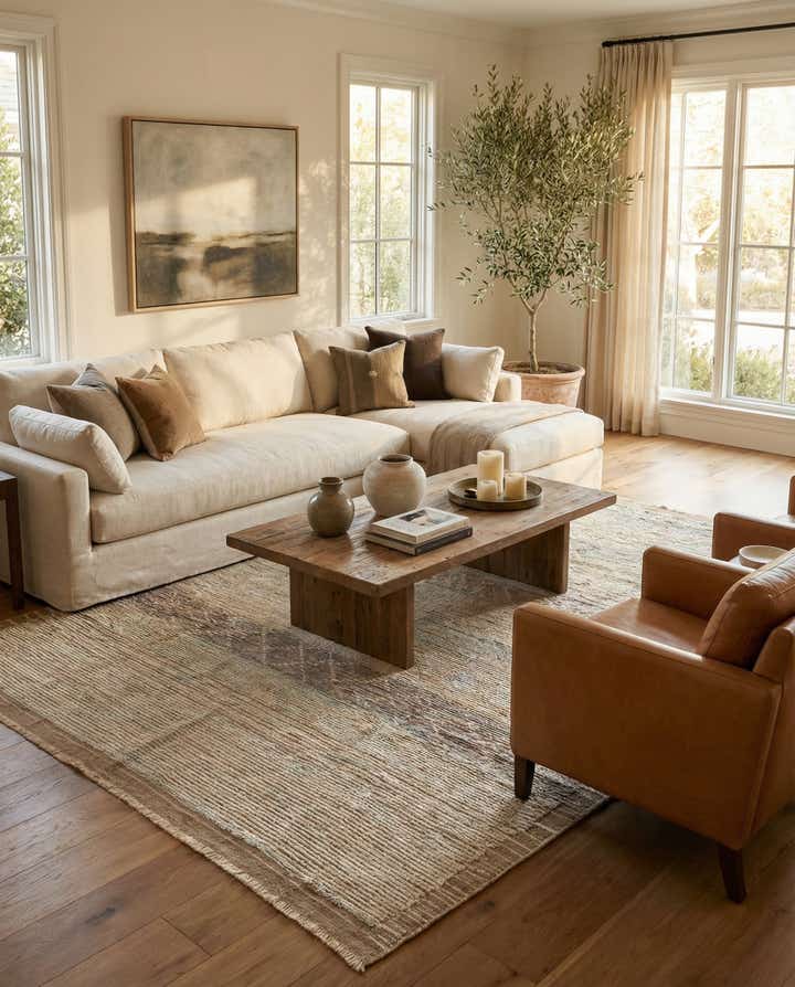 8' 5 x 10' Hand Knotted Moroccan Wool Rug