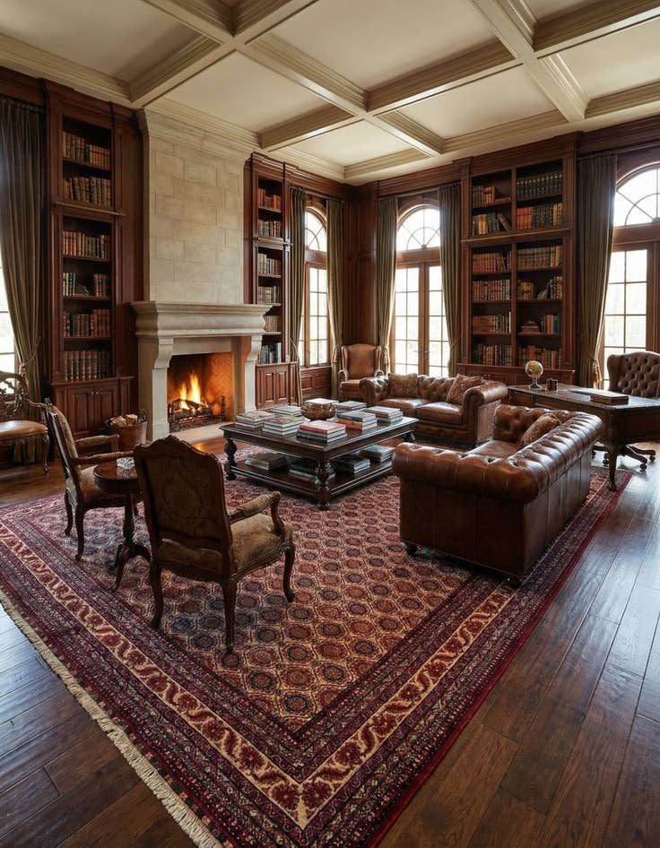 Detail image of  13' 4 x 25' Torkman Wool Rug