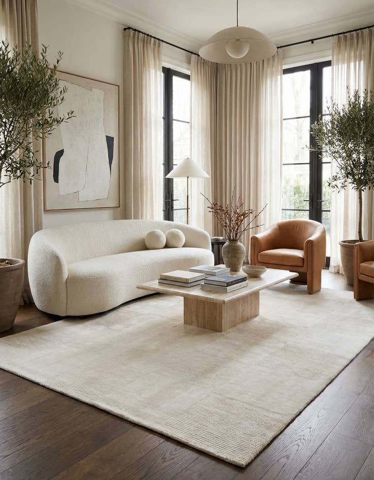 Detail image of  6' 7 x 9' 10  Hand Knotted Darya Wool Rug