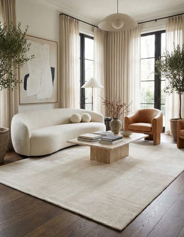6' 7 x 9' 10 Hand Knotted Darya Wool Rug