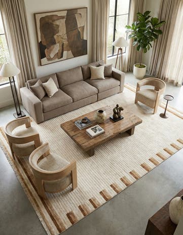 8' x 11' 6 Hand Knotted Darya Wool Rug