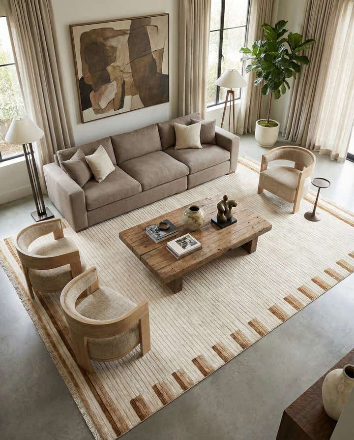 8' x 11' 6 Hand Knotted Darya Wool Rug