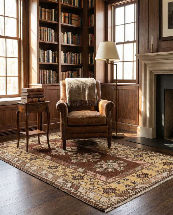 3' 9 x 6' 11 Hand Knotted Kars Wool Rug