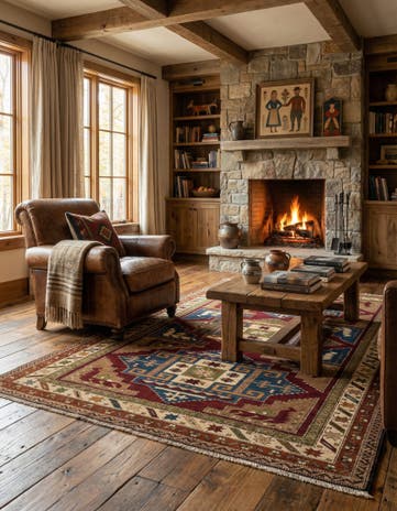 4' 10 x 7' 2 Kars Wool Rug