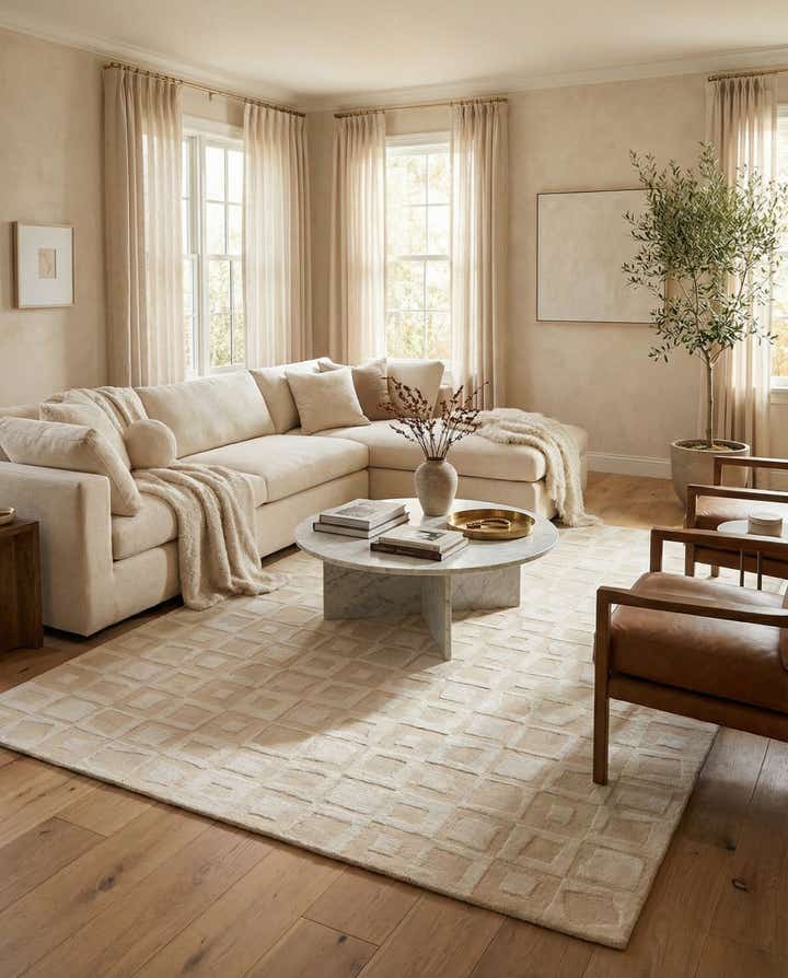 6' 9 x 10' 3 Hand Knotted Darya Wool Rug