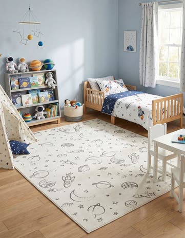 7' 10 x 10' Planets Whimsy Kids Rug