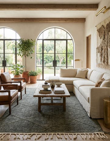6' 8 x 11' 5 Hand Knotted Moroccan Wool Rug