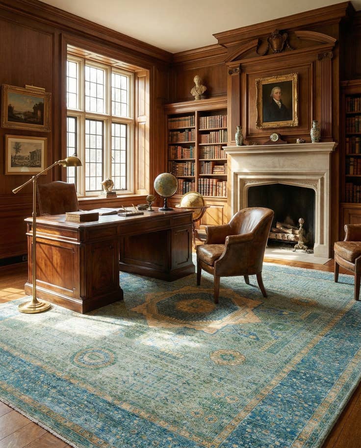 Detail image of 8' 10 x 11' 7 Hand Knotted Amina Rug