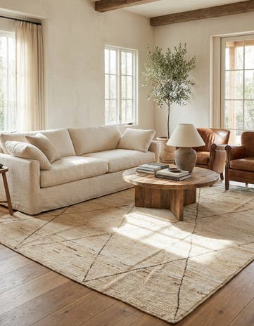 8' 5 x 10' 3 Hand Knotted Moroccan Wool Rug
