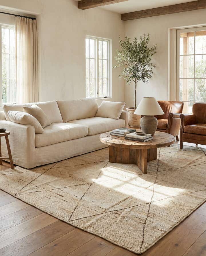 8' 5 x 10' 3 Hand Knotted Moroccan Wool Rug