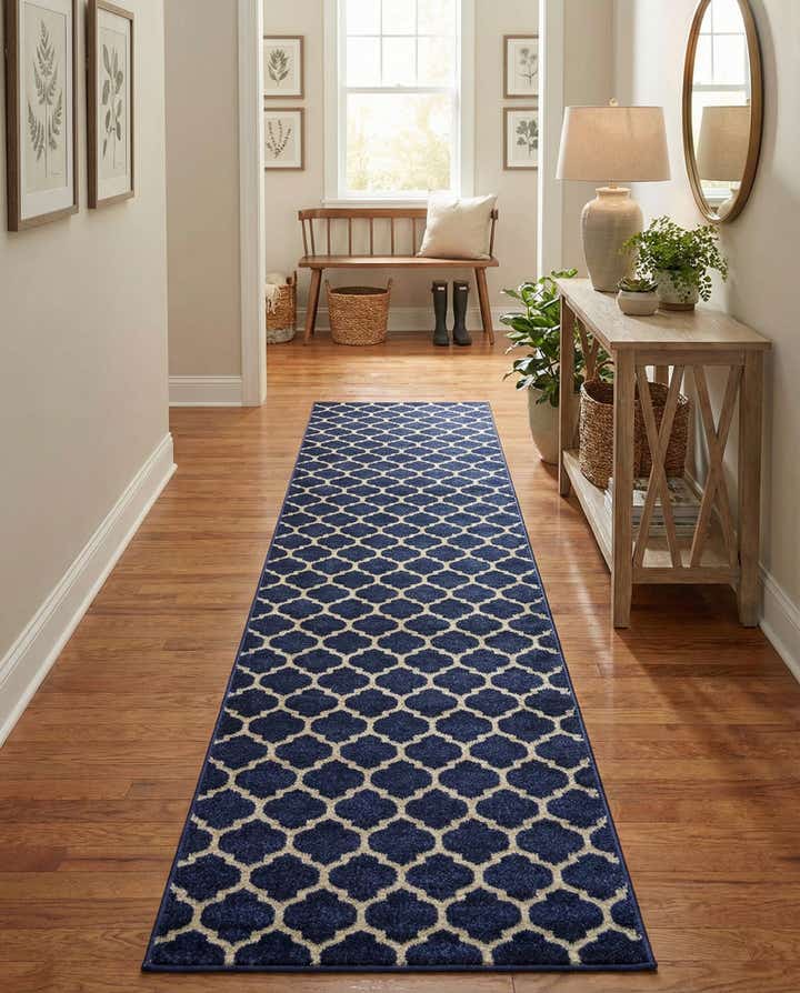 2' 7 x 19' 8 Lattice Runner Rug