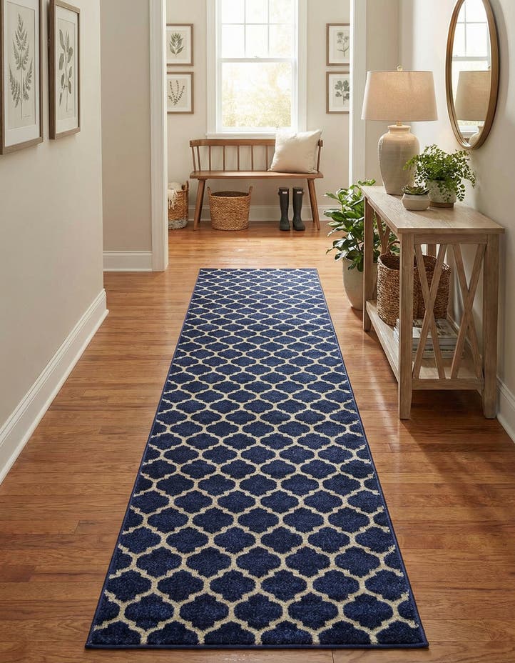 2' 7 x 19' 8 Lattice Runner Rug