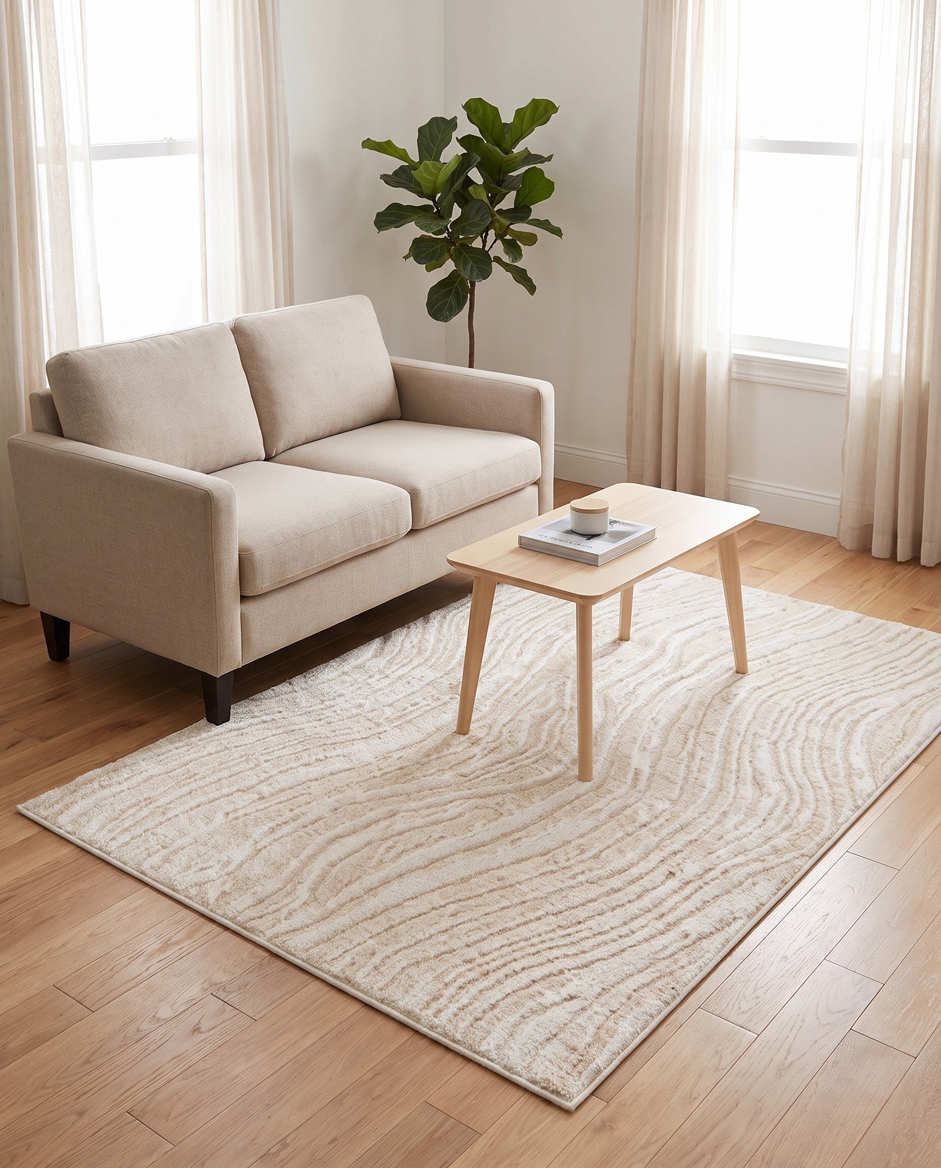 Ivory Sepia Rug