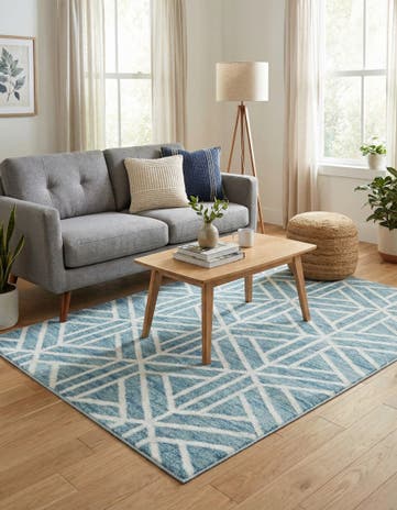 4' x 6' Lattice Trellis Rug