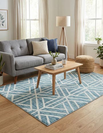 4' x 6' Lattice Trellis Rug