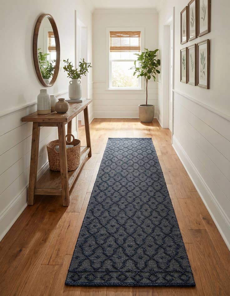 Detail image of  2' 7 x 13' 11  Hand Woven Larsa Jute Runner Rug