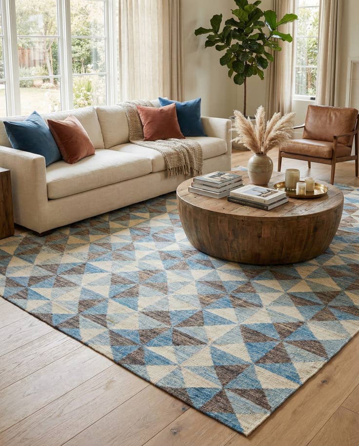 Detail image of 8' 9 x 11' 10 Hand Knotted Moroccan Wool Rug