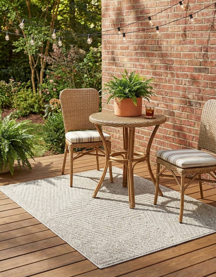 Detail image of 2' x 3'  Washable Sabrina Soto Indoor / Outdoor Rug