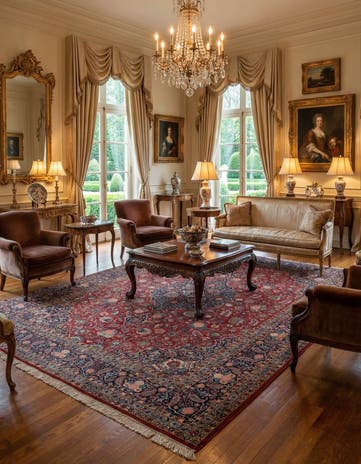 10' 6 x 13' 6 Kashan Rug