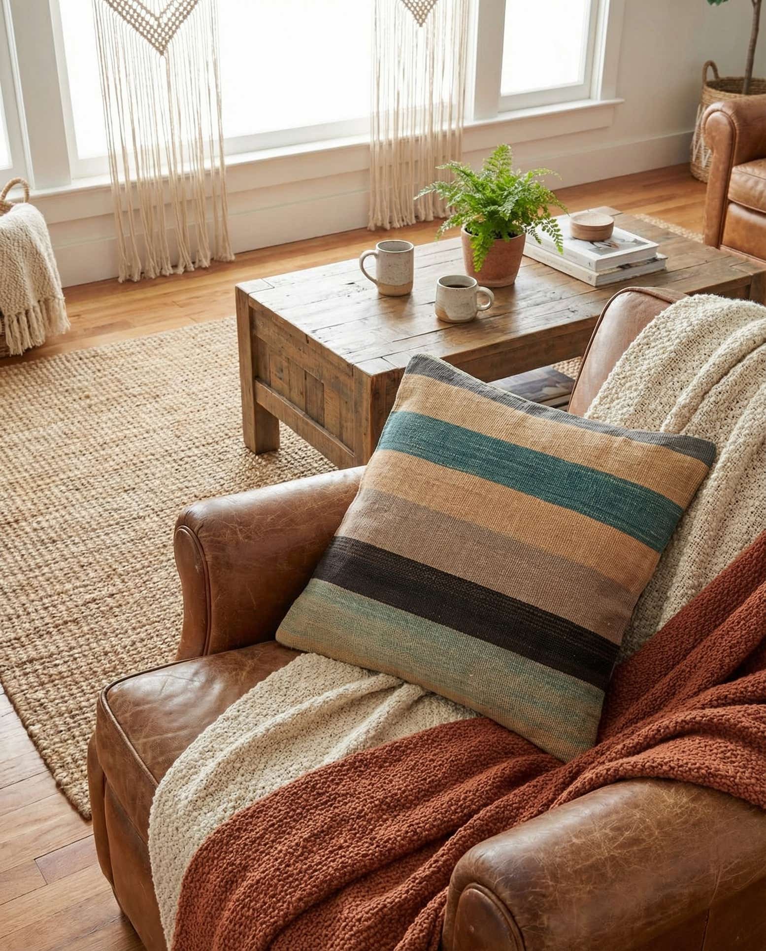 1' 8 x 1' 8 Hand Woven Pillow Wool Square Rug