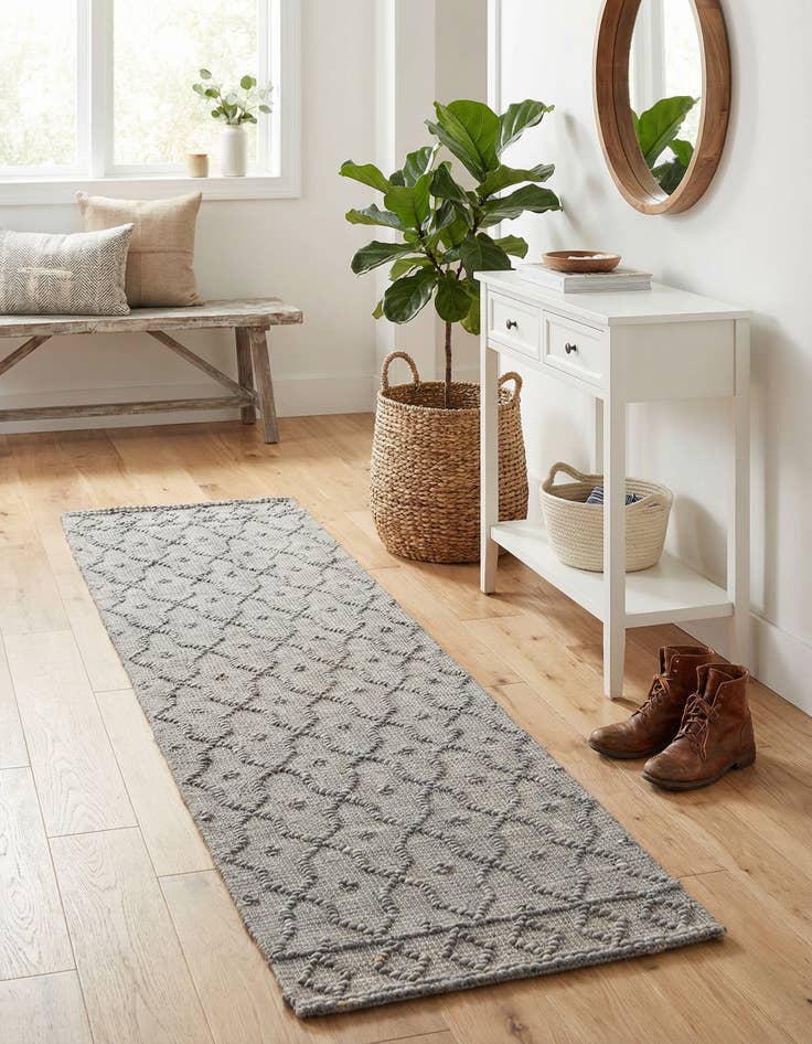 Detail image of  2' x 8'  Hand Woven Larsa Jute Runner Rug