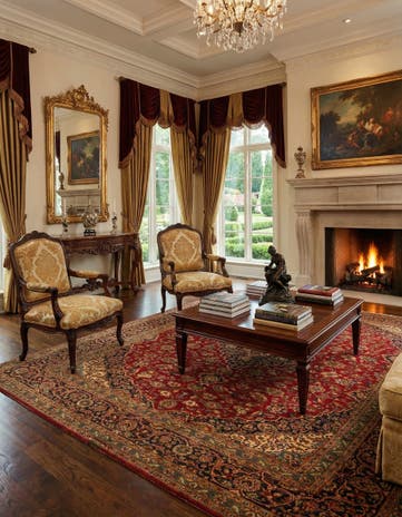 9' 7 x 13' 1 Hand Knotted Kashan Persian Wool Rug