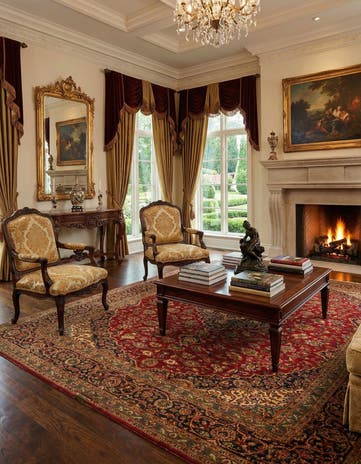 9' 7 x 13' 1 Hand Knotted Kashan Persian Wool Rug