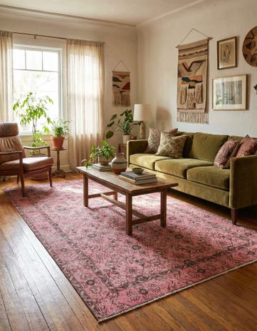 5' 11 x 9' 5 Ultra Vintage Wool Rug